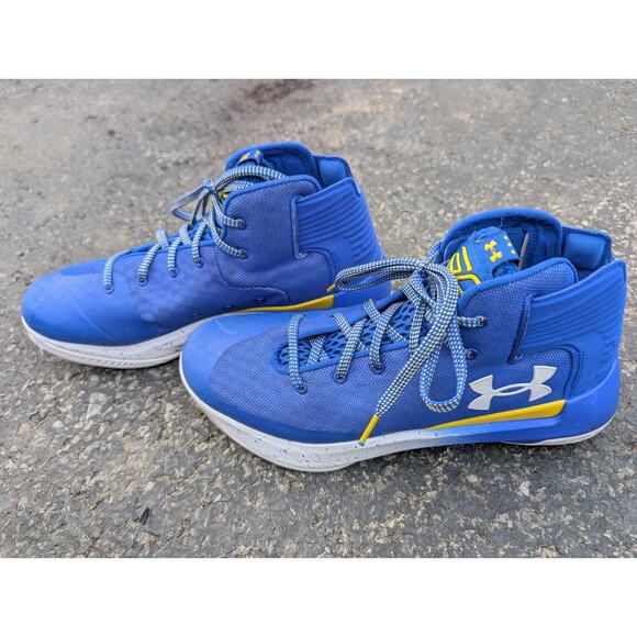 Under Armour Mens Steph Curry Sneakers 9.5 Royal Blue (3)III Zero(1298308-400) - Picture 2 of 9